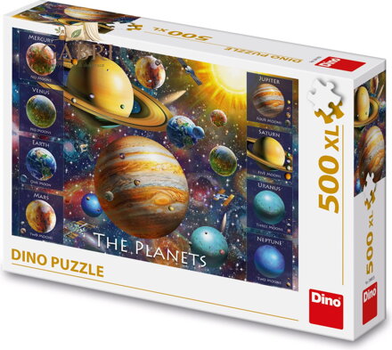 DINO Puzzle Osm planet XL 500 dílků