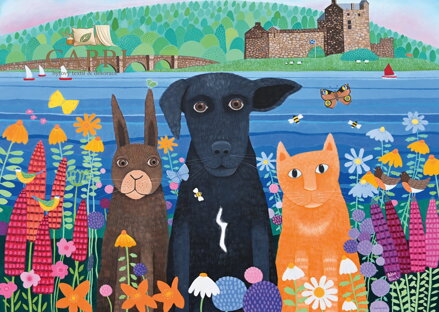 RAVENSBURGER Puzzle Zvířecí kamarádi 1000 dílků