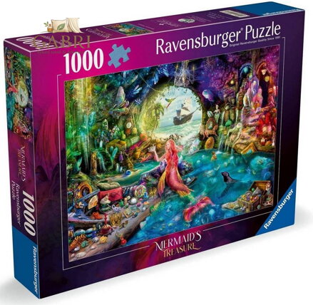 RAVENSBURGER Puzzle Tajemný poklad mořské panny 1000 dílků