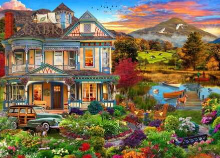 BLUEBIRD Puzzle Zahradní venkovský dům 500 dílků