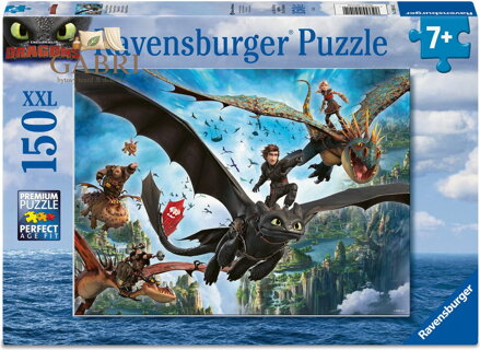 RAVENSBURGER Puzzle Jak vycvičit draka XXL 150 dílků