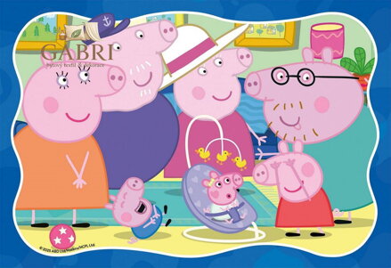 RAVENSBURGER Puzzle Prasátko Peppa 35 dílků