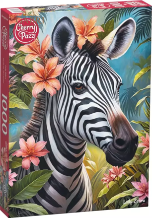 CHERRY PAZZI Puzzle Lady Zebra 1000 dílků
