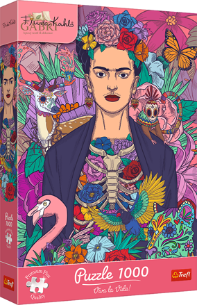 TREFL Puzzle Premium Plus Frida Kahlo: Rozkvetlá duše 1000 dílků