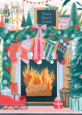 PIECES & PEACE Puzzle Vánoční krb 500 dílků