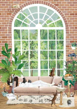 MAGNOLIA Puzzle Kočičí útočiště 1000 dílků