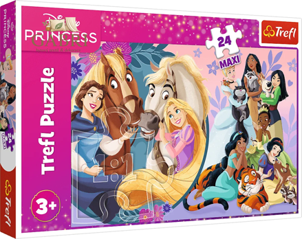 TREFL Puzzle Disney Princezny: Úsměv přátelství MAXI 24 dílků