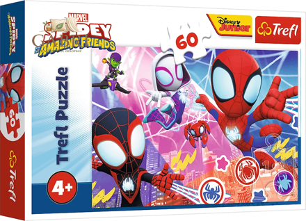 TREFL Puzzle Spidey: Hrdinské dobrodružství 60 dílků