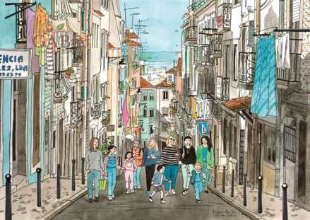 MAGNOLIA Puzzle Procházka Lisabonem 1000 dílků