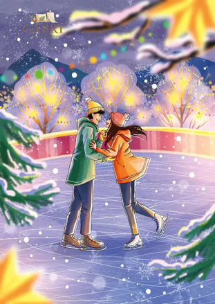 MAGNOLIA Puzzle Milenci 1000 dílků