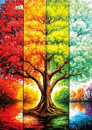 MAGNOLIA Puzzle Strom na podzim 1000 dílků