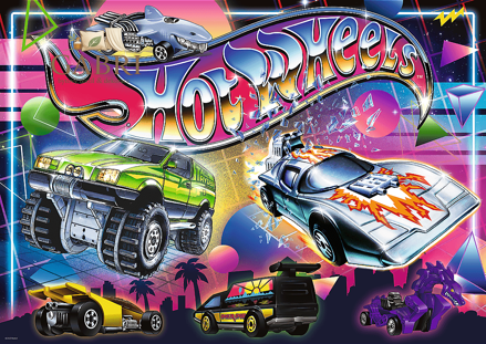 TREFL Puzzle Hot Wheels: 80. léta 500 dílků
