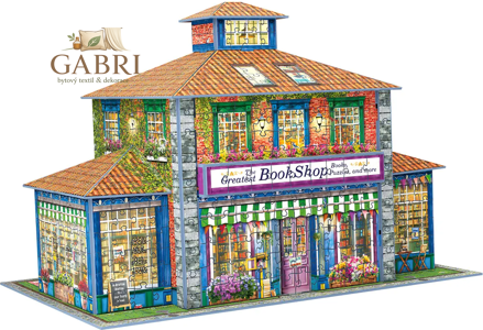 EUROGRAPHICS 3D puzzle Knihkupectví 1389 dílků