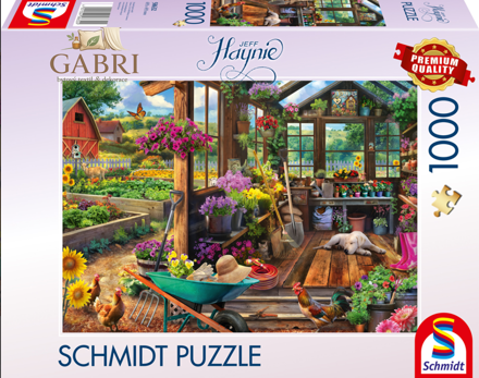 SCHMIDT Puzzle Zahradní domek 1000 dílků