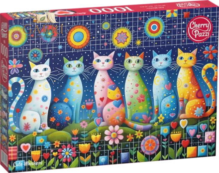 CHERRY PAZZI Puzzle Roztomilé kočky 1000 dílků