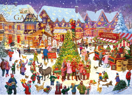 GIBSONS Puzzle Limitovaná vánoční edice: Čas obdarování 1000 dílků