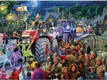GIBSONS Puzzle Farmářské Vánoce 1000 dílků