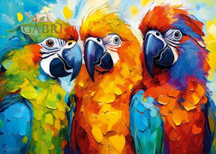 CHERRY PAZZI Puzzle Tropické trio 500 dílků