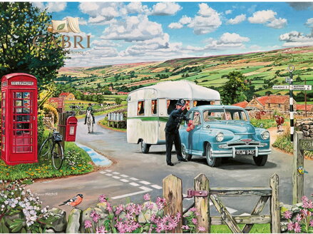 GIBSONS Puzzle Cesta do kempu 1000 dílků