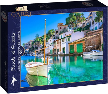 BLUEBIRD Puzzle Rybářský přístav v Cala Figuera 500 dílků