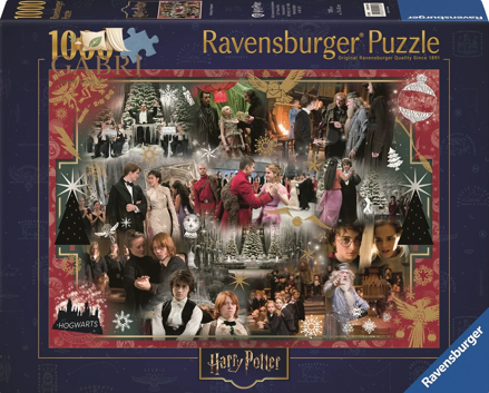 RAVENSBURGER Puzzle Harry Potter: Vánoce v Bradavicích 1000 dílků