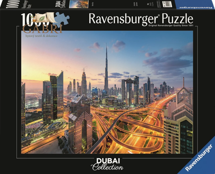 RAVENSBURGER Puzzle Kolekce Dubaj: Výhled na město snů 1000 dílků