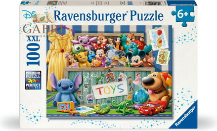 RAVENSBURGER Puzzle Disney: Pohádkové postavy XXL 100 dílků