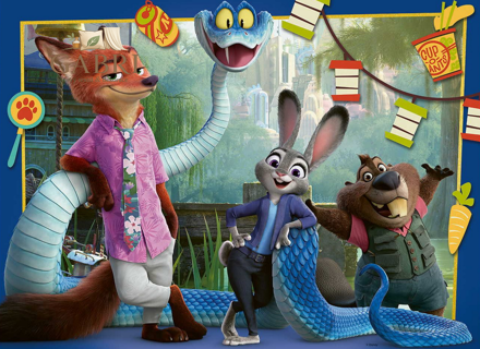 RAVENSBURGER Puzzle Zootropolis: Město zvířat XXL 100 dílků