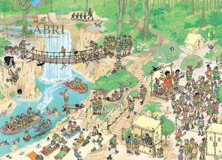 JUMBO Puzzle JvH Cesta do džungle 1000 dílků