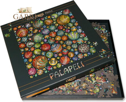 CURIOSI Čtvercové puzzle Palapeli: Barevné kuličky 248 dílků