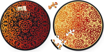 CURIOSI Oboustranné dřevěné puzzle Double: Oheň 88 dílků