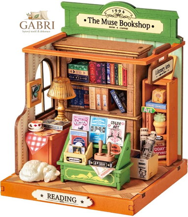 ROBOTIME Rolife DIY House: Knihkupectví Múza 68 dílků