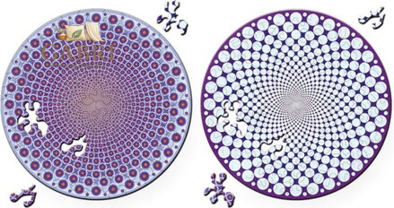 CURIOSI Oboustranné dřevěné puzzle Double: Body 88 dílků