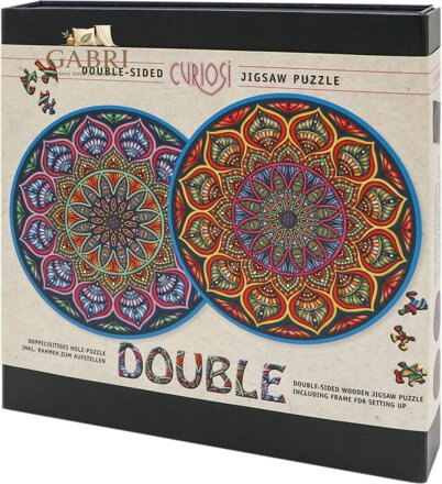 CURIOSI Oboustranné dřevěné puzzle Double: Plamen 154 dílků