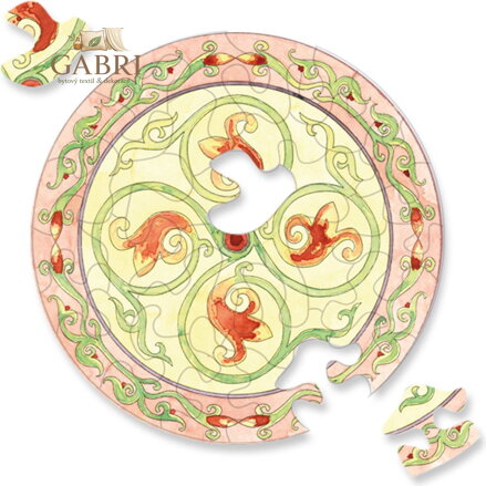 CURIOSI Kulaté puzzle Picoli: Rostlina 33 dílků