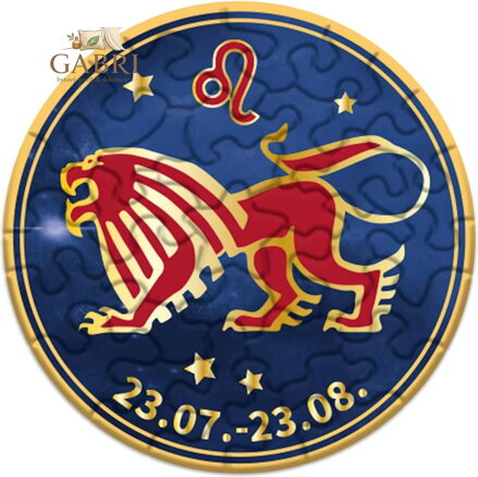 CURIOSI Kulaté puzzle Zvěrokruh: Lev 33 dílků