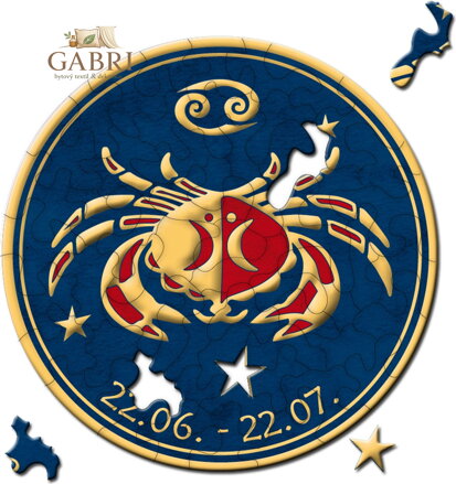 CURIOSI Kulaté puzzle Zvěrokruh: Rak 33 dílků