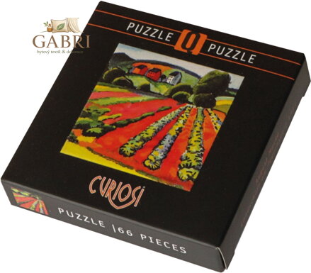 CURIOSI Čtvercové puzzle Q Art: Krajina u Tegernsee 66 dílků