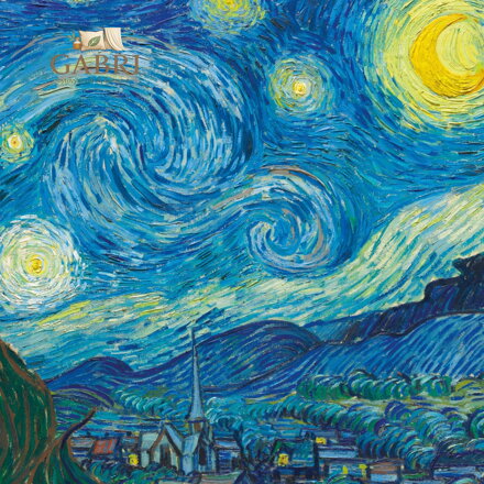 CURIOSI Čtvercové puzzle Q Art: Hvězdná noc 66 dílků