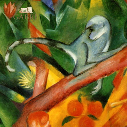 CURIOSI Čtvercové puzzle Q Art: Malá opička 66 dílků