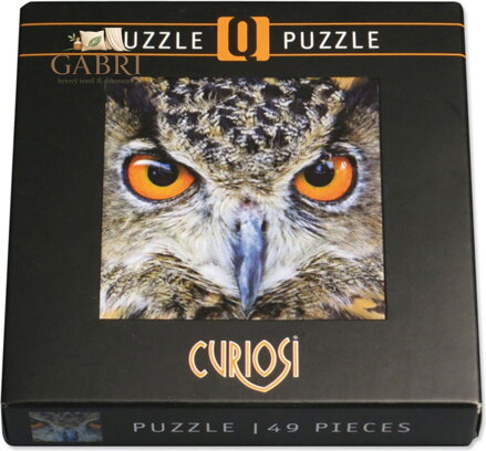 CURIOSI Čtvercové puzzle Q Animal: Sova 66 dílků