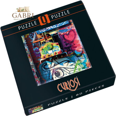 CURIOSI Čtvercové puzzle Q Amsterdam: Vzor I 80 dílků