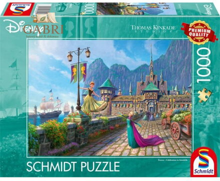 SCHMIDT Puzzle Disney Frozen: Oslava v Arendelle 1000 dílků