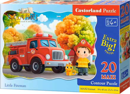 CASTORLAND Puzzle Malý hasič MAXI 20 dílků