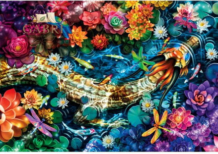 CLEMENTONI Puzzle Jezírko Koi 1000 dílků