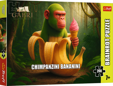 TREFL Puzzle BrainRots: Chimpanzini Bananini 200 dílků