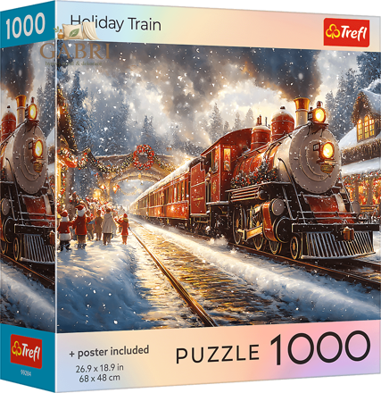 TREFL Puzzle Vánoční vlak 1000 dílků