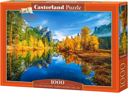 CASTORLAND Puzzle Tři bratři, Yosemitský národní park 1000 dílků