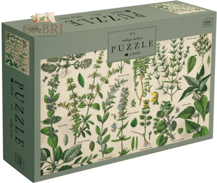 INTERDRUK Puzzle Vintage Nature 1: Bylinky 1000 dílků