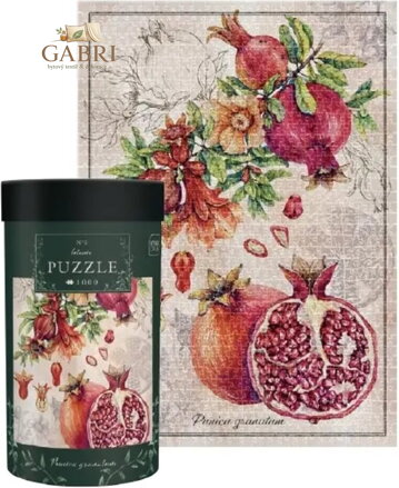 INTERDRUK Puzzle Botanic: Granátové jablko 1000 dílků